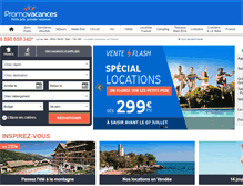 Tablet Screenshot of locations.promovacances.com