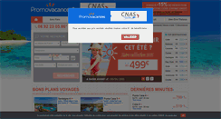 Desktop Screenshot of cnas.promovacances.com