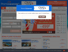 Tablet Screenshot of cnas.promovacances.com